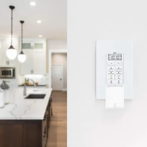 Vista 8 de UltraPro 24 horas digital en pared, fácil de programar, presets, cuenta regresiva, botón de anulación de encendido/apagado, luz para iluminación