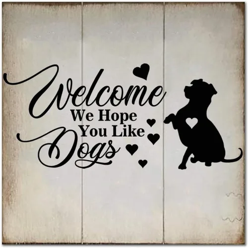 Vista 11 de Welcome We Hope You Like Lab Pointer - Letreros de madera para perro, reglas de perro, carpintería, garaje, decoración de pared para interiores