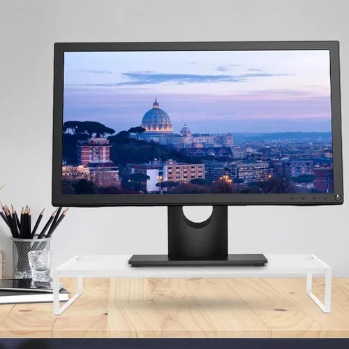 Vista 9 de Kisangel Soporte de escritorio resistente para monitor de computadora con superficie resistente a la abrasión, elevador compacto para computadora