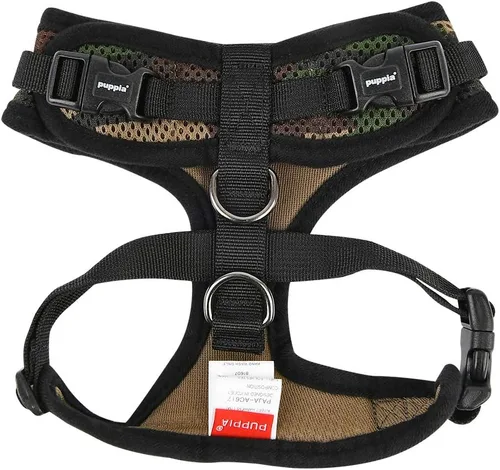 Vista 2 de Arnés con cuello ajustable Puppia Authentic RiteFit, S, Camo