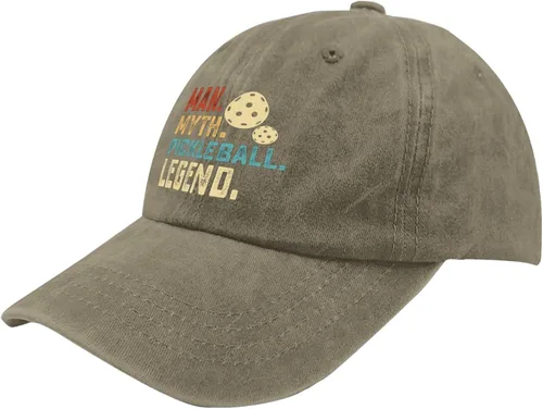 Vista 2 de Hat Man Myth Pickleball Legend Dad Hats for Women Vintage Denim Baseball Caps Adjustable