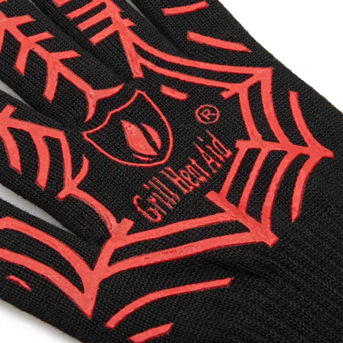 Vista 7 de Guantes de parrilla y barbacoa GRILL HEAT AID para asar y cocinar, Algodón