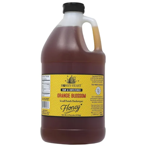 Vista 22 de HONEY FEAST 6 Libras de Miel en Granel Mezcla para Alergias - Vast American, Elaborada en Florida, Cruda y Sin Filtrar, Alto Contenido de Polen