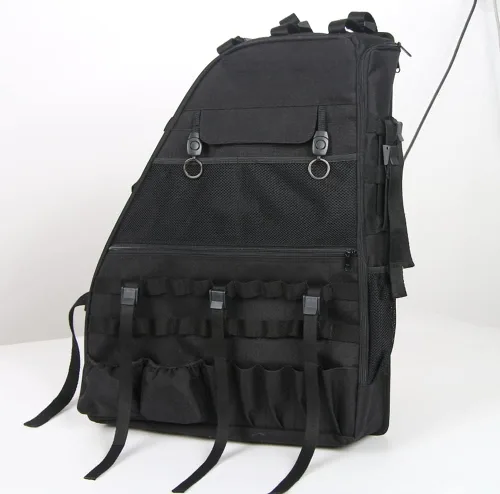 Vista 9 de Hooke Road Bolsas de almacenamiento con barra antivuelco, organizador para Jeep Wrangler TJ & JK y JL Unlimited 1997-2026 de 4 puertas, par