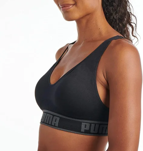 Vista 3 de PUMA - Brasier deportivo sin costuras para mujer