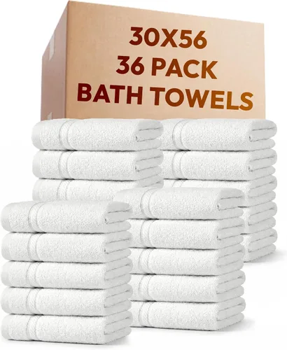 Vista 17 de belem Mikado - Paquete de 300 paños de algodón a granel de 12 x 12 pulgadas, color blanco, ultra suaves, altamente absorbentes e hipoalergénicas