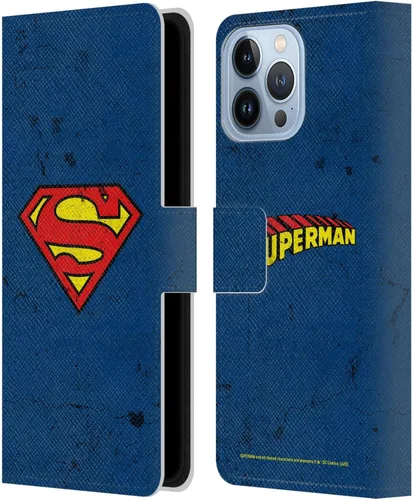 Vista 140 de Head Case Designs Funda de piel con licencia oficial de Superman DC Comics con logotipos negros y rojos compatible con Apple iPhone 11