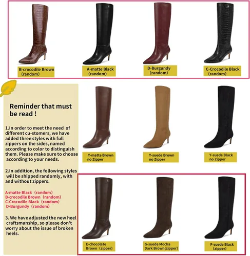 Vista 34 de wetkiss Botas altas hasta la rodilla para mujer, con tacón de gatito y diseño de punta puntiaguda, clásicas y sexys
