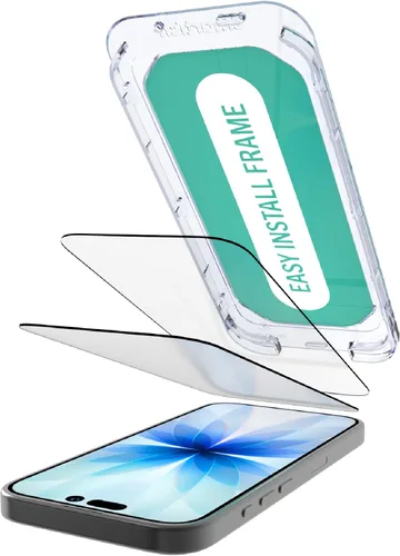 Vista 18 de Smartish® Protector de pantalla de privacidad para iPhone 17 + Cubiertas para lentes de cámara - Tuff Sheet - Paquete de 2 vidrio templado