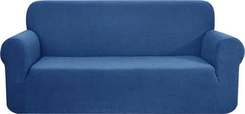 Vista 107 de CHUN YI - Funda elástica de 1 pieza para sillón grande, funda protectora suave de Jacquard con elastano, detalle de cuadros y parte inferior