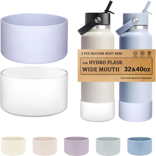 Vista 34 de HEYSKAY - Base de silicona para botella de agua Hydro Flask de boca ancha de 32 a 40 onzas