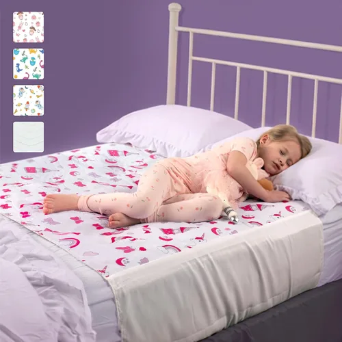 Vista 14 de IMPROVIA® Almohadillas para orinar para niños, impermeables, reutilizables, lavables, absorbentes, antideslizantes, diseño de dinosaurio