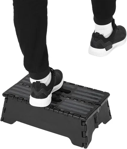 Vista 3 de Taburete plegable portátil para adultos y niños, silla de escalón con capacidad para hasta 300 libras para ancianas, embarazadas, baño, dormitorio