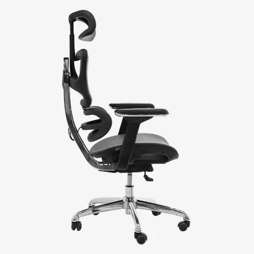 Vista 2 de Silla de oficina, silla de oficina, silla de malla ergonómica, silla de computadora, silla de escritorio, silla de respaldo alto, con reposacabezas