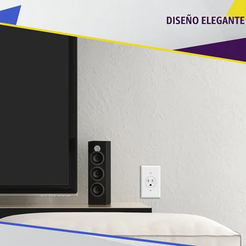 Vista 6 de ENERLITES Tomacorriente de un solo receptáculo, resistente a manipulaciones, grado comercial, 3 cables, tornillo de puesta a tierra, 2 polos, 5-15R