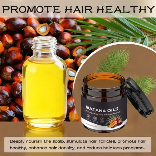 Vista 4 de Aceite de botana crudo para el cuidado del cabello y el cuero cabelludo, pasta de batana hidratante profunda, hidratación fuerte hidrata el cabello