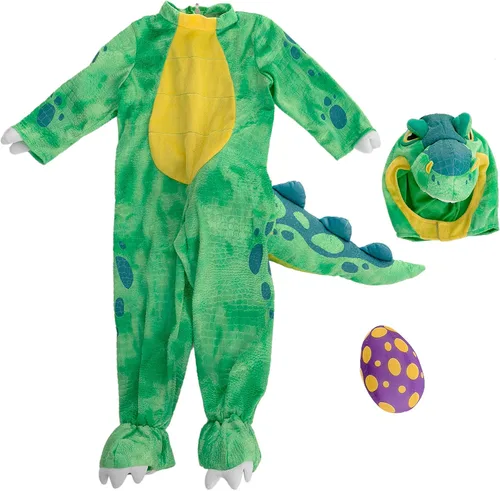 Vista 6 de Spooktacular Creations Disfraz unisex de T-Rex verde para Halloween disfraz de truco o trato talla 3T