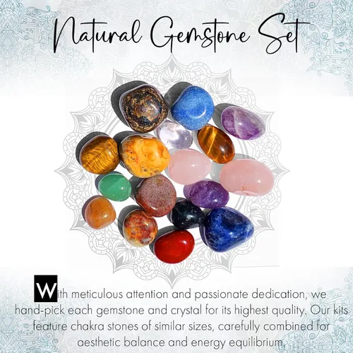 Vista 3 de Piedras de cristal curativas pequeñas (0.39 a 0.59 pulgadas), juego de piedras pulidas para alivio de preocupaciones y preocupaciones, bronce