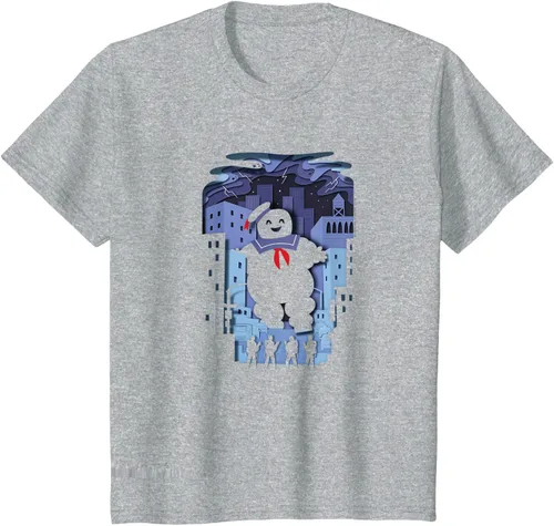 Vista 9 de Ghostbusters Experimental Depth Stay Puft - Camiseta, gris, S