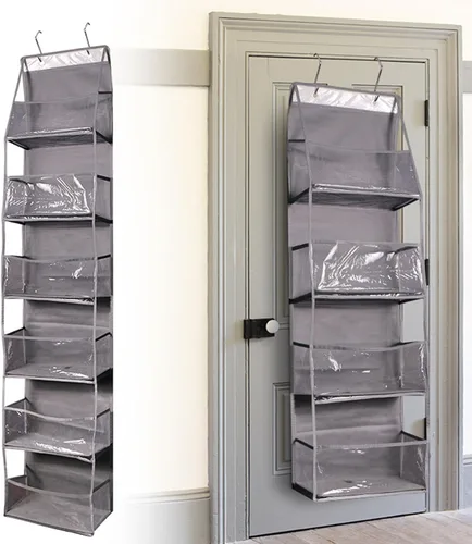 Vista 2 de Organizador de almacenamiento para colgar sobre la puerta, para colgar en el armario, dormitorio, hogar, organizador