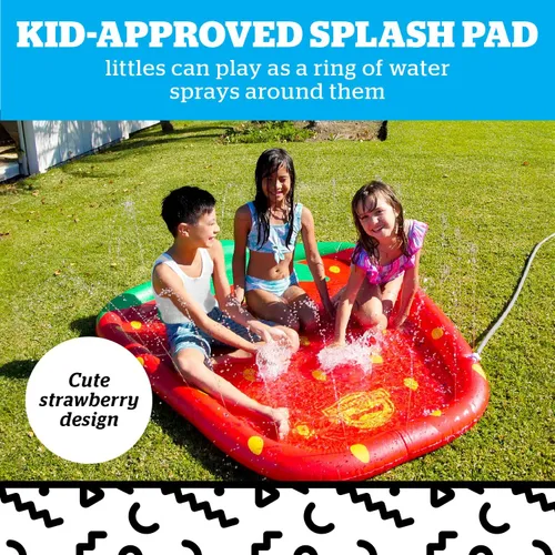 Vista 2 de BigMouth Inc Splash Pad Juguete de agua con aspersor para niños, juego de rociado de patio trasero de verano al aire libre para niños pequeños