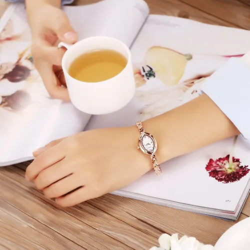 Vista 6 de Time100 Women's Watches Bracelet Dial Ladies Fashion Dress Quartz Wrist Watch Oval Square Round Mini Women Watch Waterproof