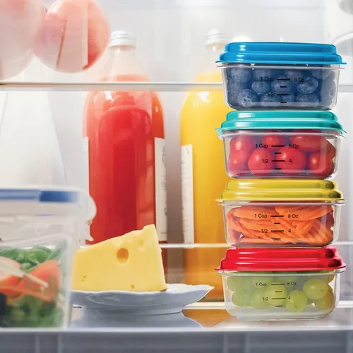 Vista 6 de Fit & Fresh Stak Paks - Juego de recipientes de 1 taza para niños, color verde