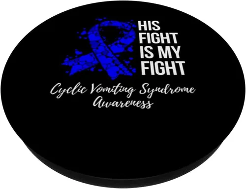 Vista 2 de Su lucha es mi lucha Síndrome de vómito cíclico Conciencia de CVS PopSockets PopGrip intercambiable