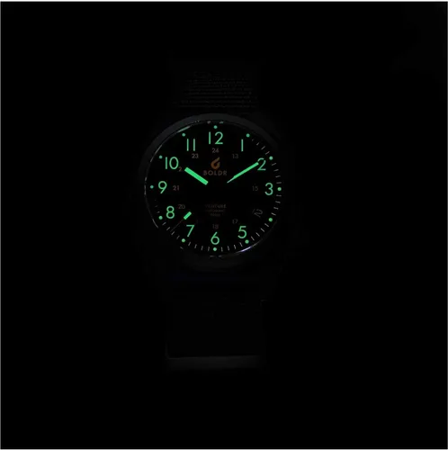 Vista 2 de BOLDR Reloj de pulsera automático Venture Titanium Black Dawn, Negro