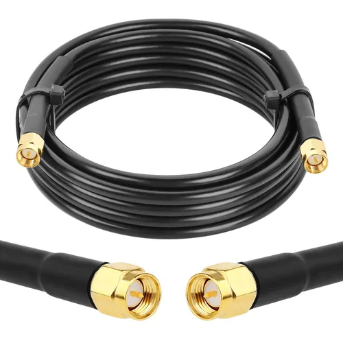 Vista 13 de Cable RG58 SMA - Extensión de cable SMA macho a macho de baja pérdida de 3 pies de 50 ohmios para aplicaciones de antena de radio 3G/4G/LTE/GPS/RF