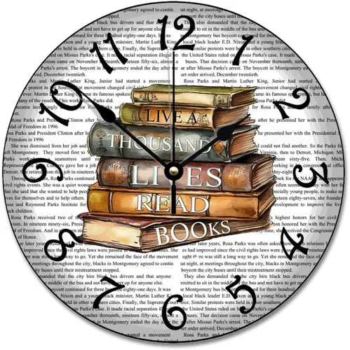 Vista 25 de Reloj de pared de guitarra acústica con aspecto de madera natural, reloj de madera rústico y elegante, 10 silenciosos, sin tictac, de cuarzo