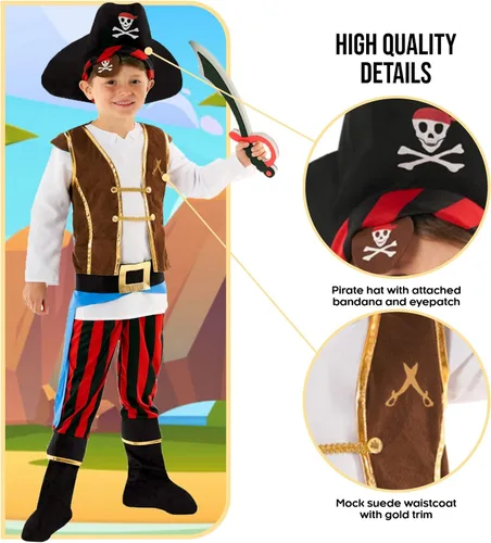Vista 4 de Morph, Pirate Costume Kids, Boys Pirate Costume, Pirate Costume Boys, Kids Pirate Costume, Pirate Outfit Kids, Boys Pirate