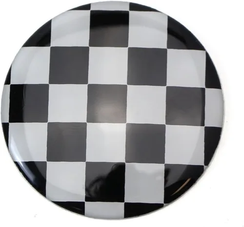 Vista 8 de Tapas para centro de rueda iJDMTOY (4) para MINI Cooper R50 R51 R52 R53 R55 R56 R57 R58 R59 R60 R61 F55 F56, etc., Negro/Blanco