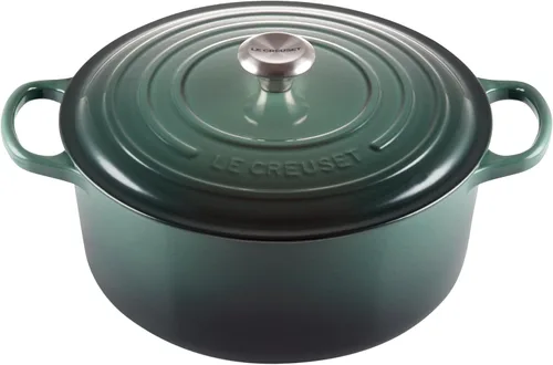 Vista 30 de Le Creuset Horno holandés redondo Signature de hierro fundido esmaltado, 4.5 cuartos de galón., Artichaut