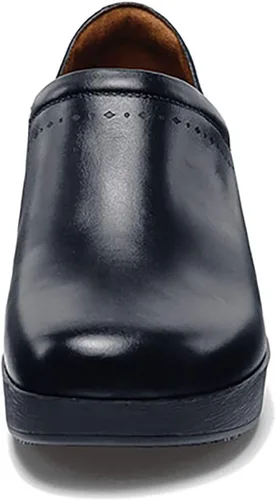 Vista 4 de Shoes for Crews Zuecos para mujer, antideslizantes, resistentes al agua, zapatos de trabajo sin cordones para servicio de alimentos, chefs, cocina
