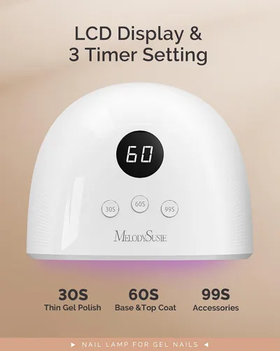 Vista 5 de MelodySusie - Lámpara UV P-Plus30F para esmalte de uñas de gel de secado rápido