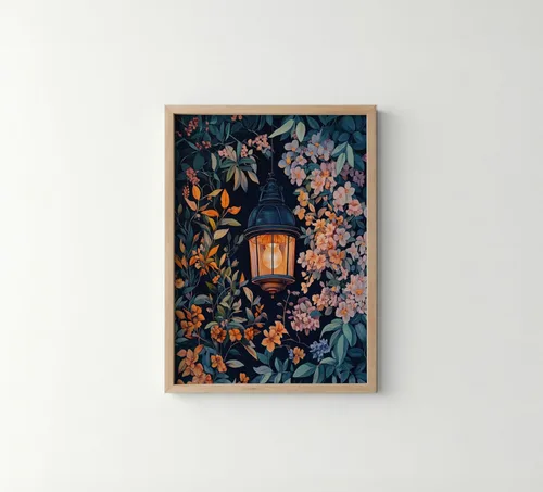 Vista 39 de Póster de Arte de Murciélago, Estilo William Morris Retro de Mediados de Siglo Botánico Victoriano Academia Oscura Decoración Gótica Galería 10a