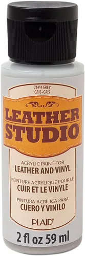 Vista 15 de Leather Studio 71411 pintura para piel de color blanco, 2 onzas
