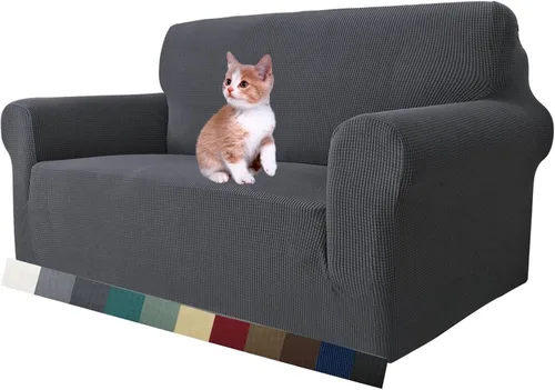 Vista 86 de MAXIJIN Funda elástica para silla con brazos, 1 pieza para sofá o silla de estar, funda antideslizante (31-46 pulgadas), protector de muebles que se