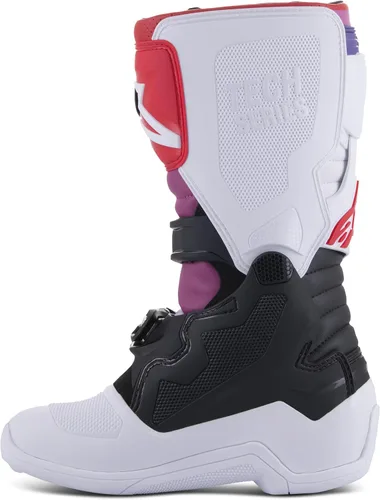 Vista 5 de Alpinestars Botas Tech 7S Unisex Juveniles Blanco/Negro/Arco Iris