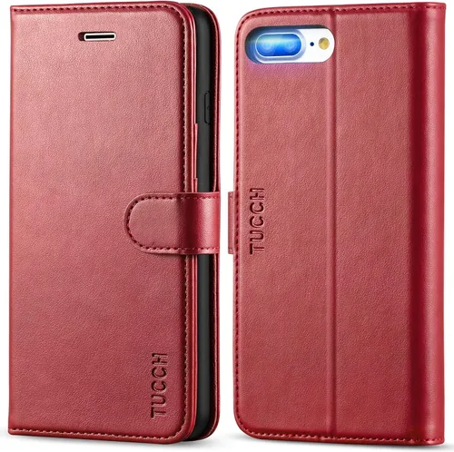 Vista 10 de TUCCH - Funda tipo cartera para iPhone 8 Plus