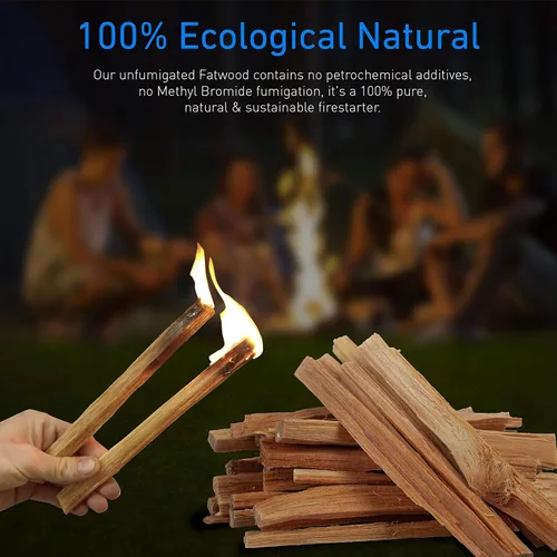 Vista 3 de Eco-Stix - Palitos de leña de leña 100% orgánico para estufas de leña, chimeneas, fogatas, hogueras, 50 libras