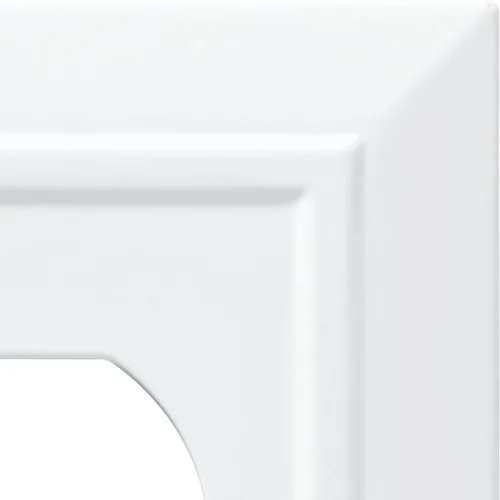 Vista 3 de Franklin Placa de pared/placa para interruptores/funda, simple, de arquitectura clásica, de bronce, Blanco, W35242-PW-C