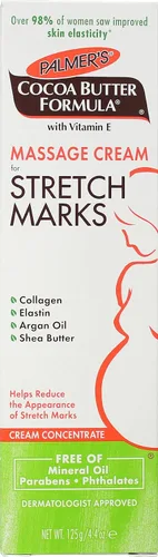 Vista 12 de Crema de masaje para estrías, fórmula de mantequilla de cacao de Palmer. 4.4 onzas