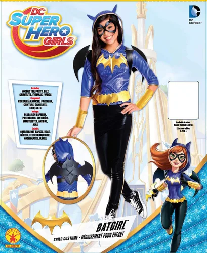 Vista 5 de Disfraz infantil de Batichica de lujo DC Superhero para niñas de Rubie's