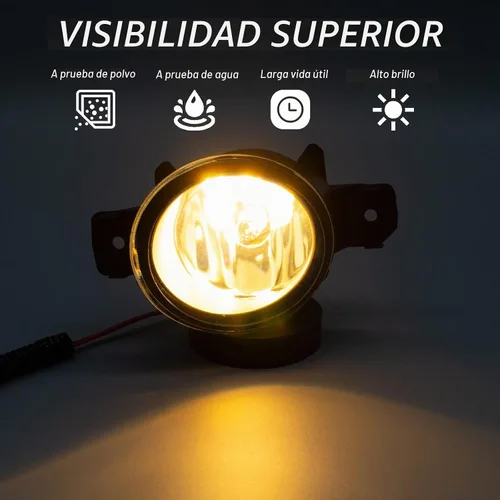 Vista 2 de Luces antiniebla compatibles con Nissan Sentra 2013 2014 2015 lente transparente parachoques conducción luces antiniebla par + cableado + kit