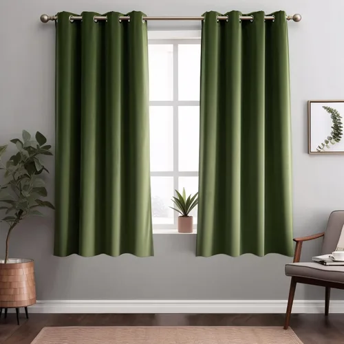 Vista 18 de Juego de 2 paneles de cortinas de terciopelo negro, cortinas súper suaves con ojales para decoración de sala de estar y dormitorio, reducción