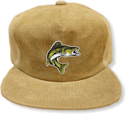 Vista 6 de ThatsRad Gorra de pesca Snapback de pana Pescador