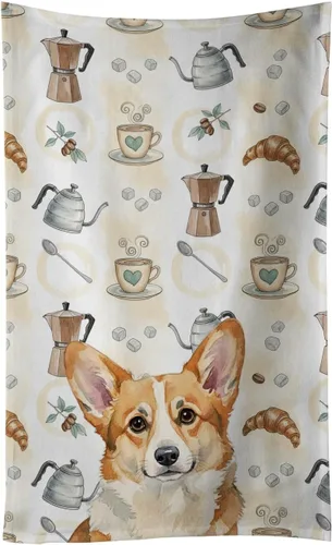 Vista 332 de Caroline's Treasures Afghan Hound - Toalla de cocina para barra de café, terciopelo frontal y lazo de algodón, lavable a máquina Sabueso afgano