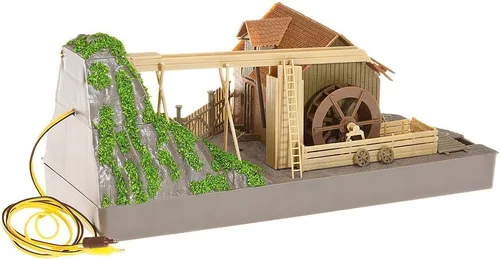 Vista 3 de Faller 130225 Molino con rueda hidráulica con bomba HO Scale Kit de construcción
